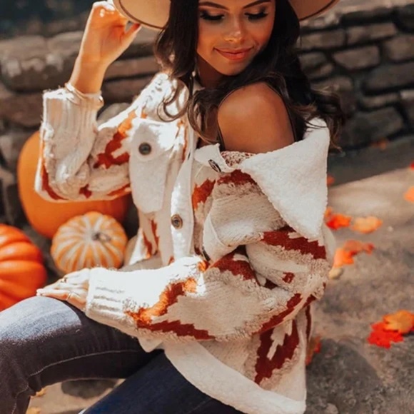 Jackets & Blazers - Cozy Teddy Western Boho Jacket Shacket